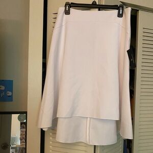 Worthington Bright White Hi-lo Flare Skirt